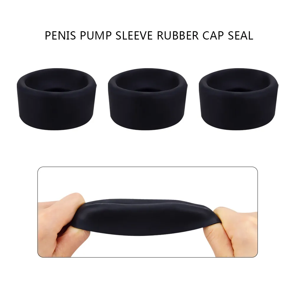 Penis Pump Ring Sex Toys for Men Silicone Sleeve for Penis Trainer Accessories Men Masturbator Toys for Adults