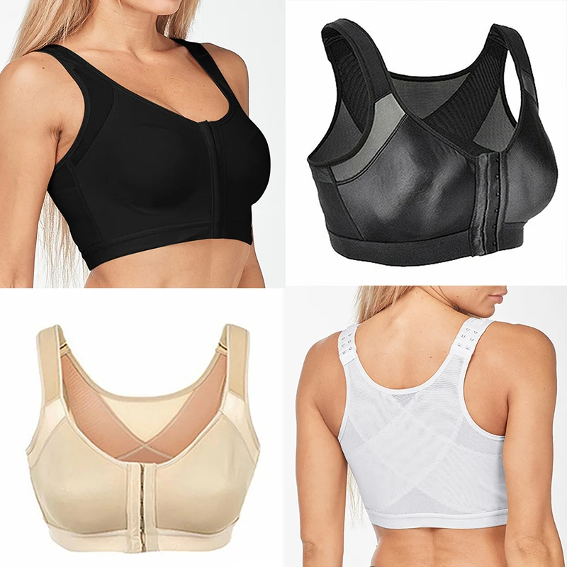 S-5XL Posture Corrector Lift Up Bra Women New Cross Back Bra Breathable Underwear Shockproof Sports Support Fitness Vest Bras