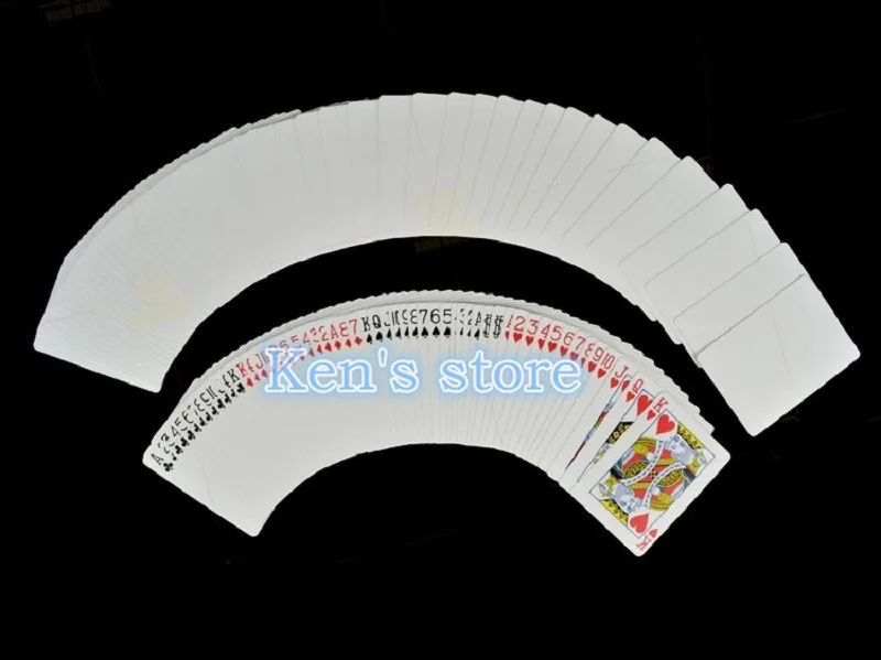 1 Deck Bicycle Blank Back Playing Cards Gaff Standard Magic Cards Special Props Close Up Stage Magic Trick for Magician Toys