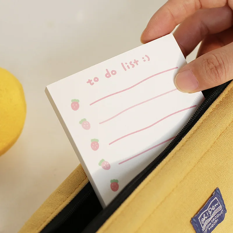 Mohamm 100 Sheets Memo Pad Pattern Note Paper Simple Message Material Creative Student Stationery