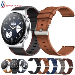 Pulseira de couro para Xiaomi Watch S1, Amazfit GTR 2, pulseira de 47mm para homens e mulheres, pulseira Correa para Huawei GT2 Pro, acessórios para relógios inteligentes