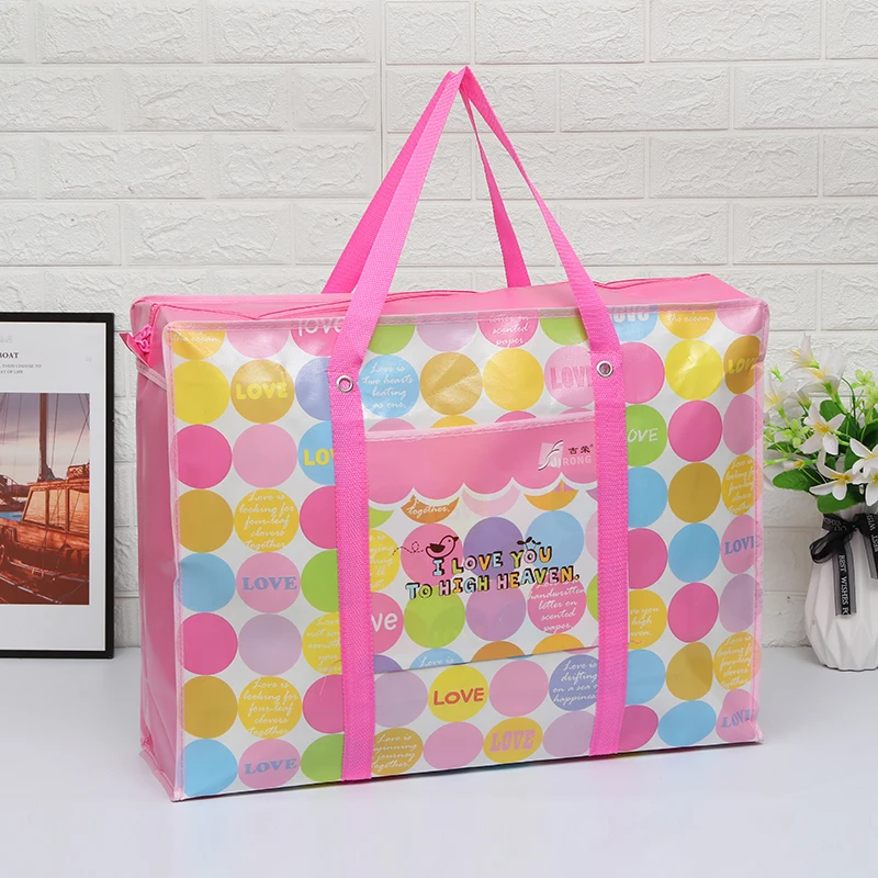 Verdicken Quilt Organizer Lagerung Tasche Gepäck Taschen Tragbare Einkaufen Reisen Feuchtigkeit Beweis Paket Kleidung Studenten – Detail 14