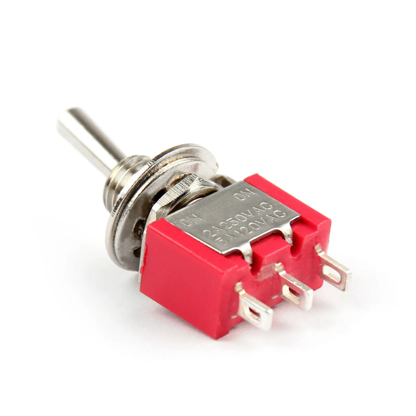 5Pcs Rode Mini MTS-102 3-Pin Spdt On-On 5A 120VAC Miniatuur Tuimelschakelaars