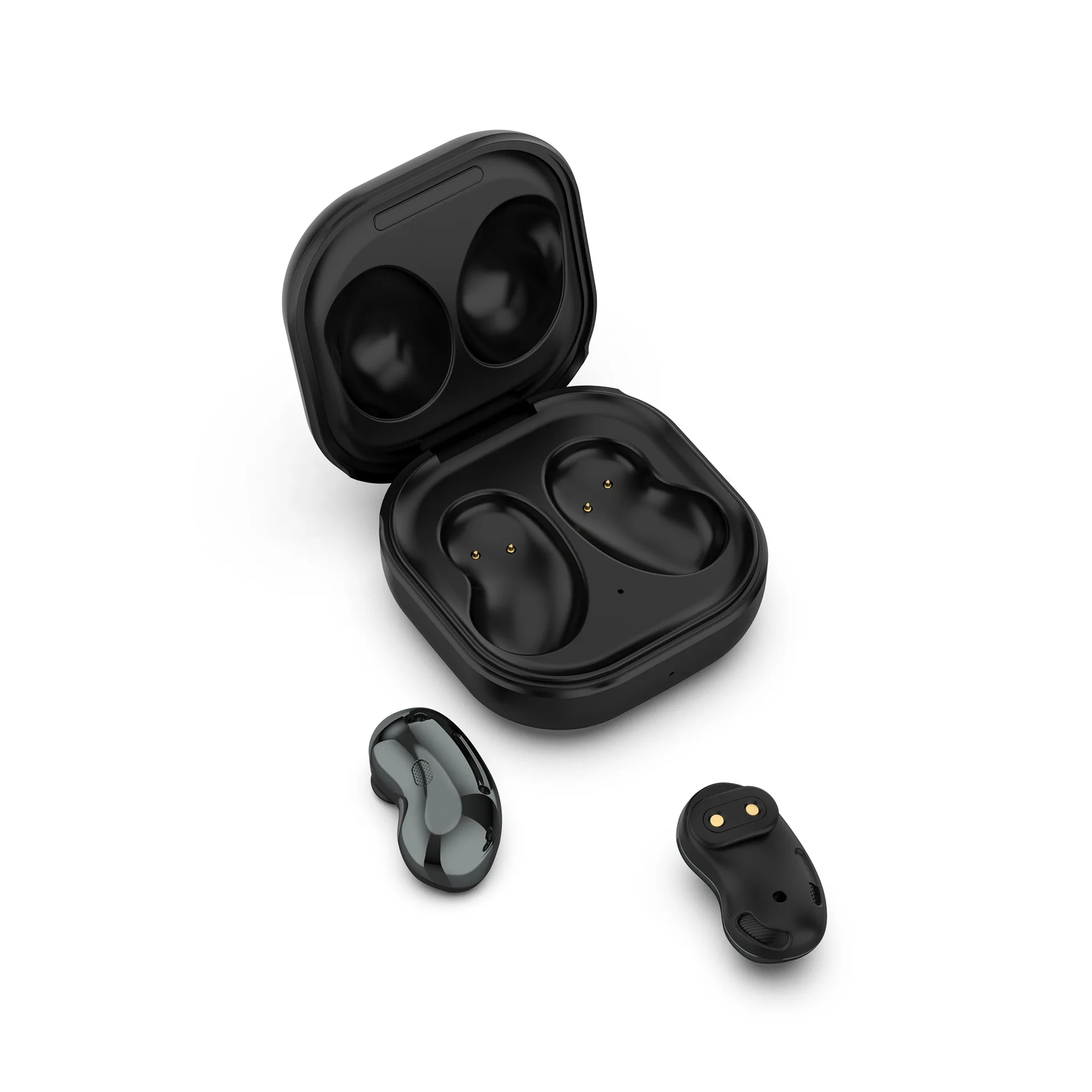 For Samsung Galaxy Buds Live Earphones Accessories Replacement Smart Charging Case Wireless Bluetooth Headset Charger Box Black