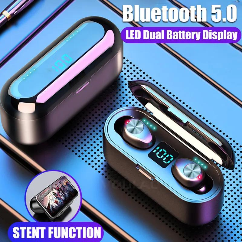 Coffee Stereo 5,0 8D Wireless, Waterproof, Sports, Wireless, Living Auricolor Coffee With Spare Batteries And 2000 MAh Chargers