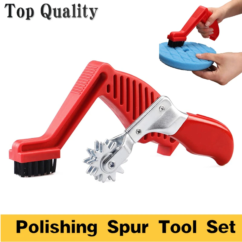 Polishing Spur Tool Set Wool Buffing Pad Cleaning Spur Tool Foam Pad Brush Car Buffing Pad Professional Cleaning Tool