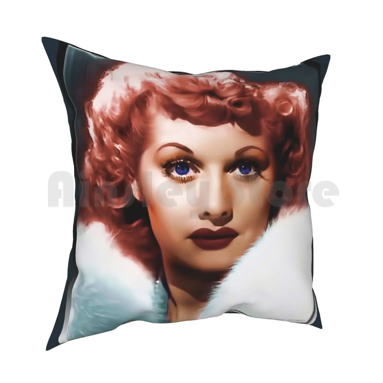 Lucy Pillow Case Printed Home Soft Throw Pillow Lucy Lucille Celebrity Movies Film Cinema Theater Actress Actor