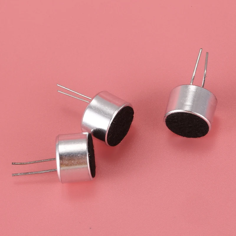 10 PCS 9.7mm x 7mm 2 Pin MIC Capsule Electret Condenser Miniphone