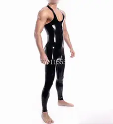 Handmade Latex Catsuit Tight  Bodysuit  for Men Halloween Costumes for Men No zipper