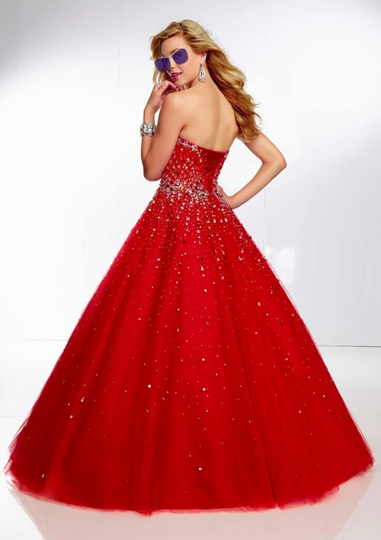 Lila Ballkleid Quinceanera Kleider Kristall Perlen Schatz Tulle Süße 16 Kleid Party Tragen Formale Prom Kleider