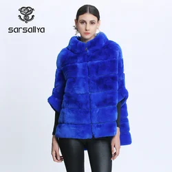 Real Fur Coats Women Rex Rabbit Fur Jackets Ladies Rabbit Fur Coat Female Winter Warm Women's Clothing Vintage Zipper 2020 New