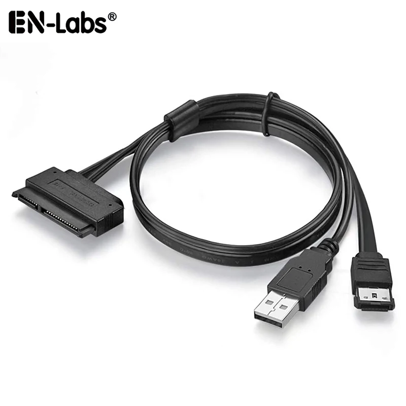 USB Powered eSATA Data to 2.5 inch Hard Disk Drive SATA 22Pin SSD Adapter Cable for Laptop PC