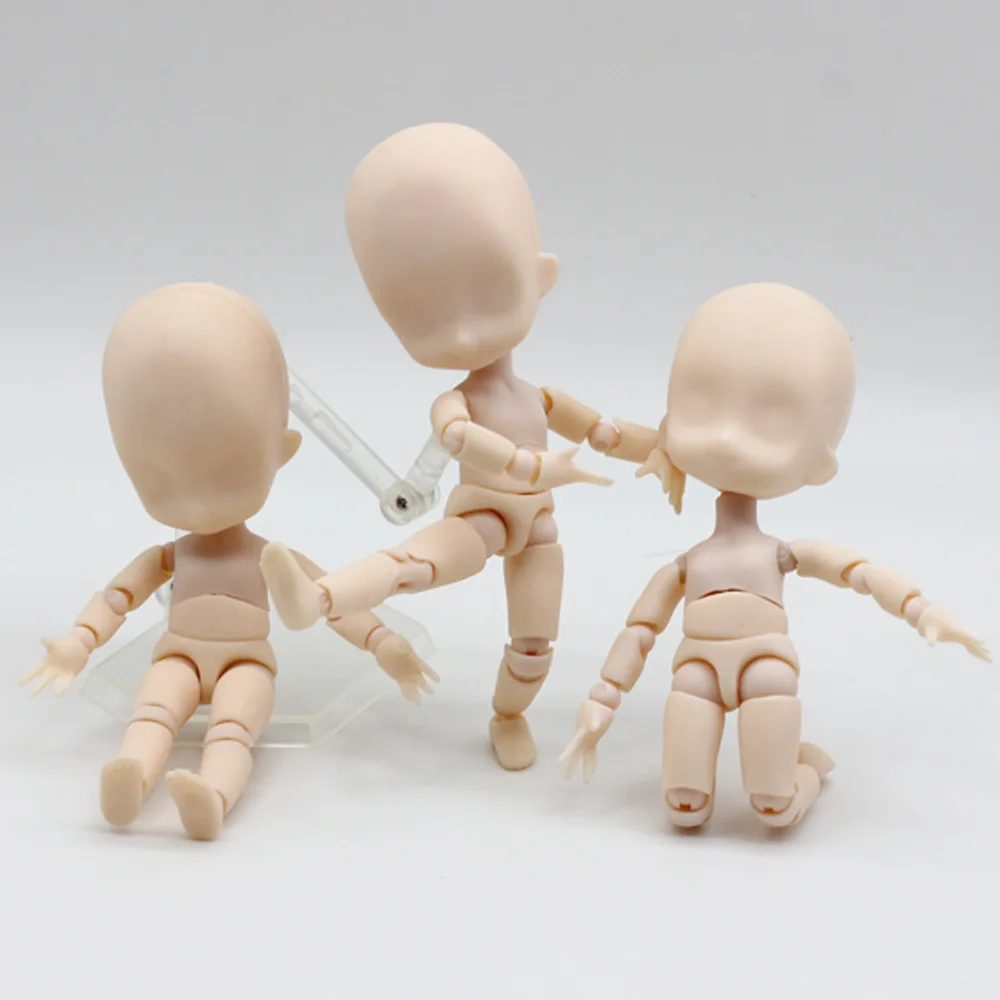 OB11 Dolls  Joint Naked Dolls Nude Moveable Action Figure Toys Dolls DIY Mini BJD Doll