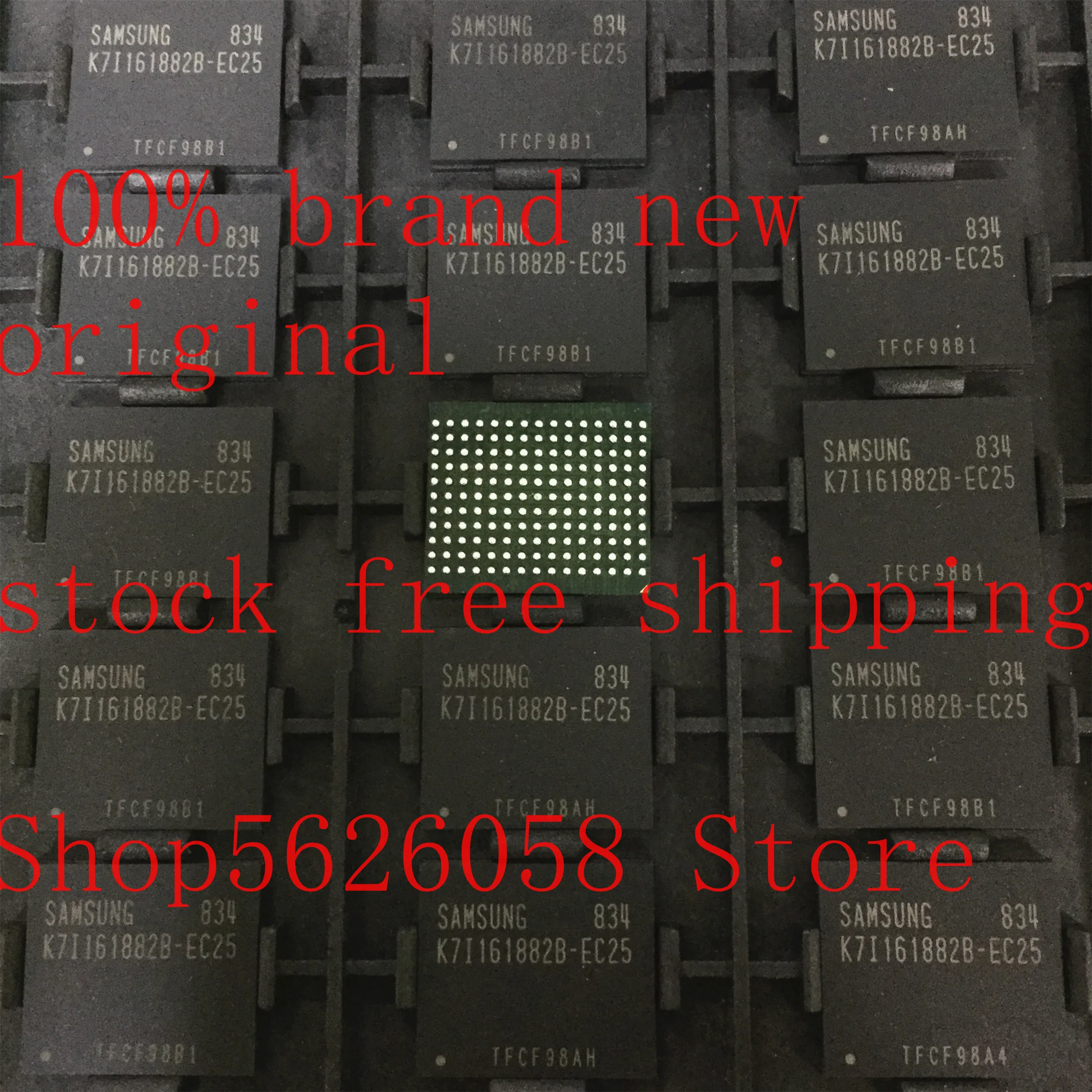 

5PCS/LOT K7I161882B-EC25 K7I161882B K7K3236T2C-EC40 K7K3236T2C BGA 100% new original