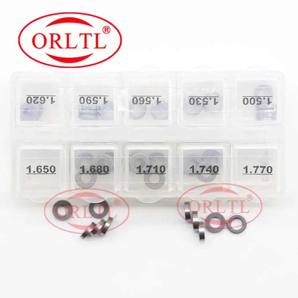 Ortll B21 B23 B24 B27 rondella Shim dimensioni 1.50-1.95mm 50 pz Common Rail iniettore riparazione guarnizioni regolazione Kit guarnizioni per Denso