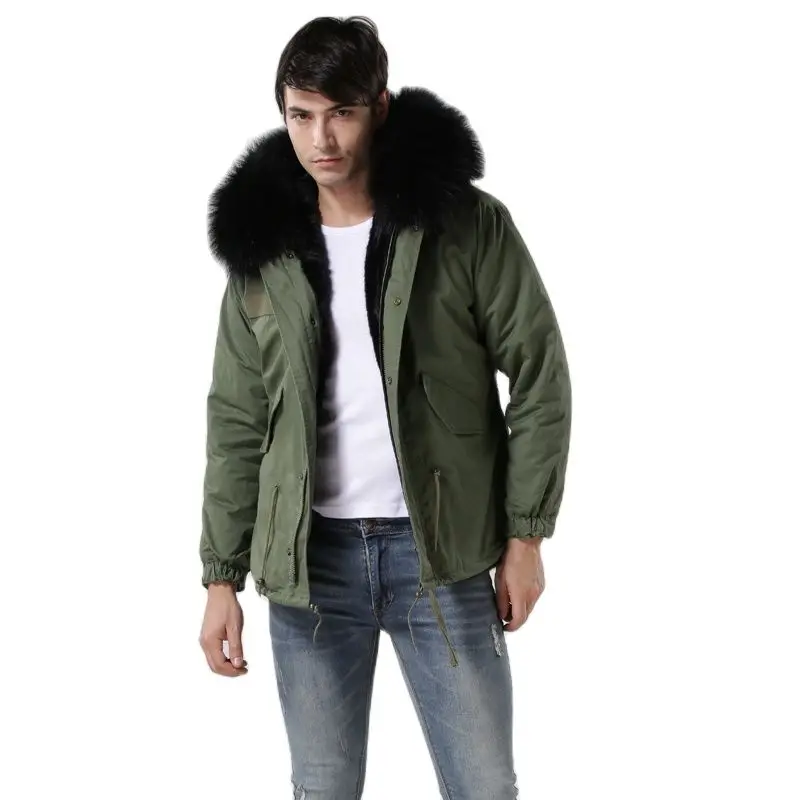 High Quality Brand New Winter Jacket Men Hooded Short Black Cotton Down-Jacket Men's Fashion Jackets And Coats