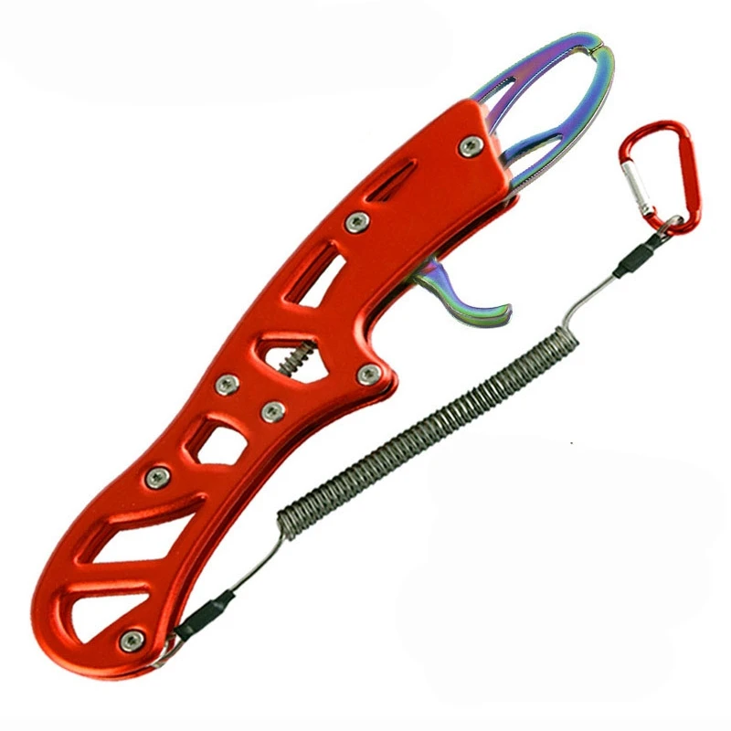 

Fish Grips Stainless Steel Fish Lip Control Scissor Multifunctional Portable Fish Pliers Non-slip Fishing Grip Set Fish Tackle