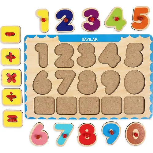 Your Model Maker with Wooden Handle Educational Puzzle Numbers