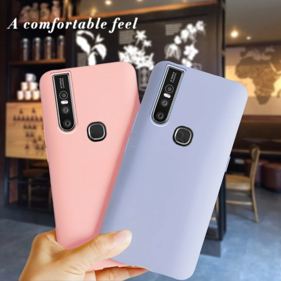 For Vivo V15 Case 1818 1819 Soft Silicon TPU Candy Back Cover Phone Case For Vivo V15 Coque Vivo V15 Pro Full Cover Funda Bumper