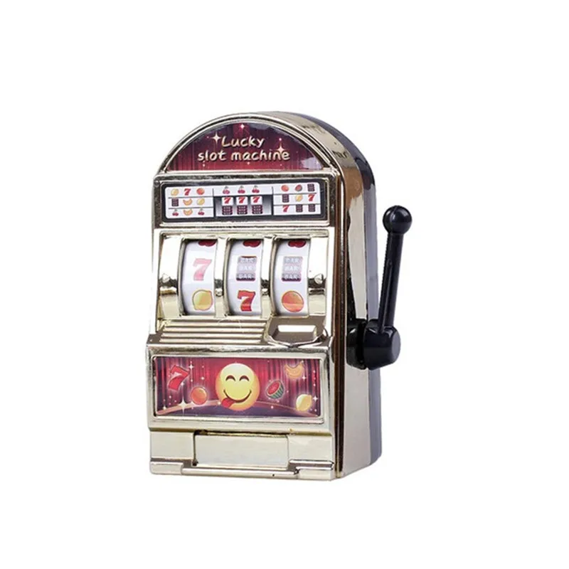 Lucky Jackpot Mini Slot Machine Antistress Toys Games for Children Kids Safe Machine Bank Replica Funny Gag Toys