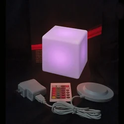 Garden Decoration furniture  Remote Control LED lighting Cube Stool D10cm  with 24 keys free shipping 4pcs/Lot