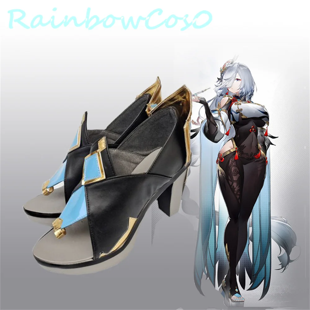 Genshin Impact  Shen He Liyue Cosplay Shoes Boots Game Anime Carnival Party Halloween Chritmas Rainbowcos0 W2129