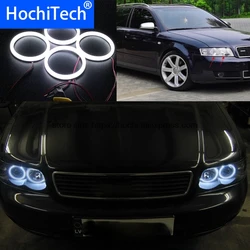 HochiTech Eexcellent milk white cotton cover SMD cotton angel eyes ring kit daytime running light DRL for audi A4 B6 00-06