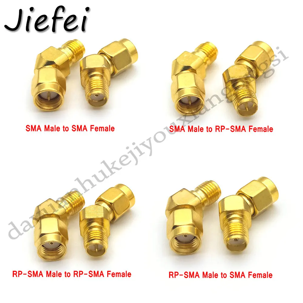 

SMA connector 45 Degree 4 type RP SMA Male To RP SMA Female 45 135 Degree Adapter Connector