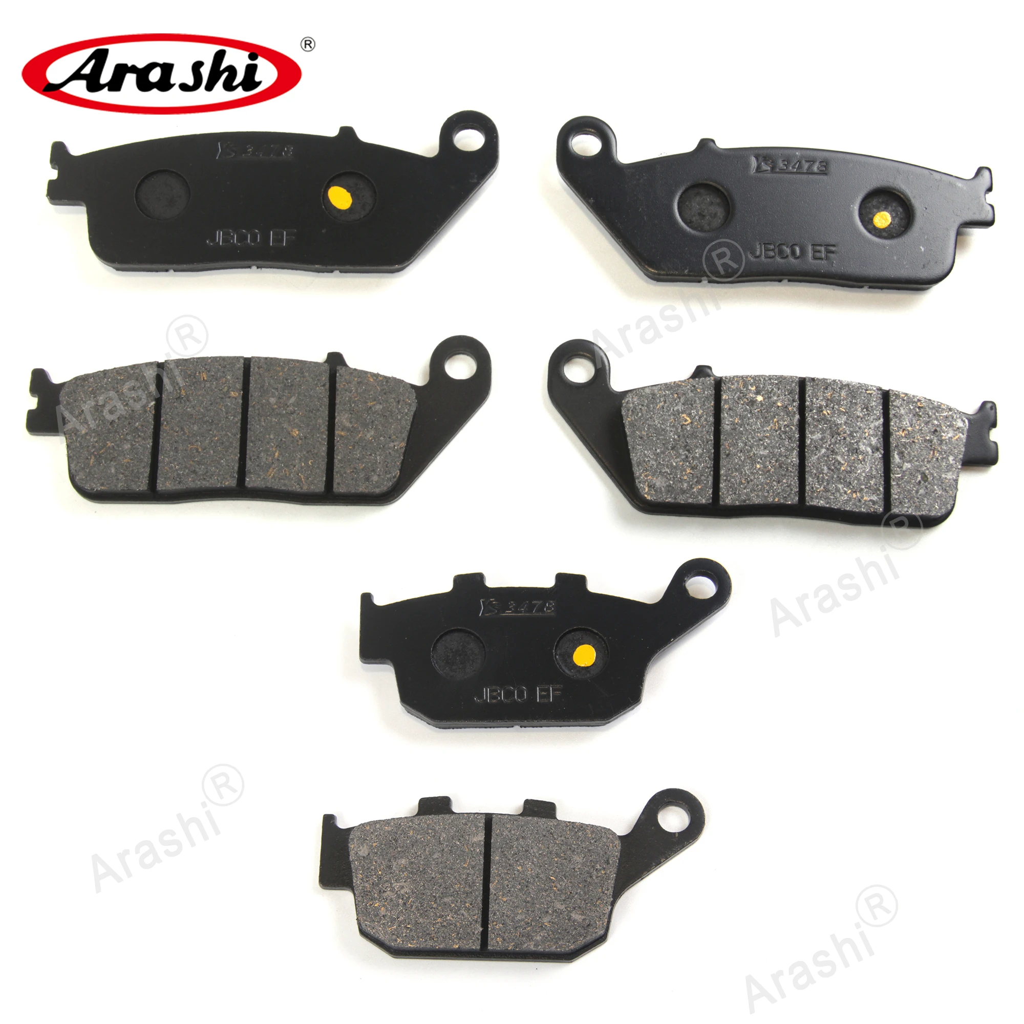 Arashi Front Rear Brake Pads For HONDA CB 400 SF Superfour NC31 1992 1993 1994 1995 Motorcycle Discs Pad Motor CB400SF