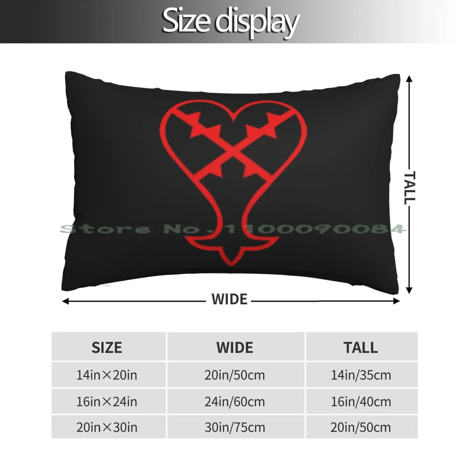 Heartless Pillow Case 20x30 50*75 Sofa Bedroom Heartless Kh Riku Gaming Kairi Kingdom Hearts 2 Anime Gamer Kingdom Hearts 3