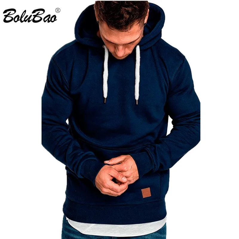 BOLUBAO 2021 Fashion Mens Hooded Sweatshirt Long Sleeve Autumn Casual Hoodies Boy Blouse Brand Solid Sweatshirts Hoodies Male