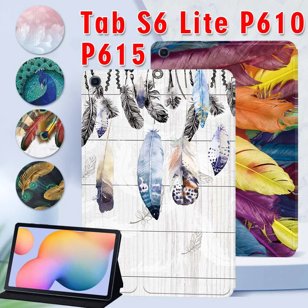 

Tablet Case for Samsung Galaxy Tab S6 Lite 10.4 SM-P610/P615 Tablet Cover + Free Stylus