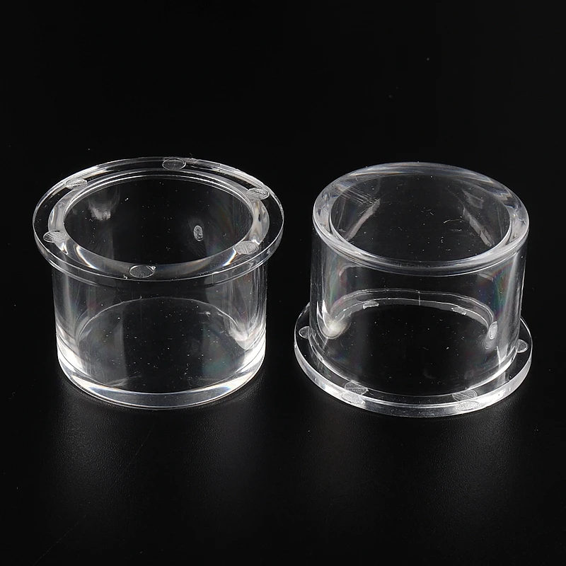 5 Pcs 20/25 Mm Diameter Dalam Pipa Acrylic END CAP Transparan Tangki Ikan Akuarium Perlengkapan Plexiglass Tabung Taman air Pipa