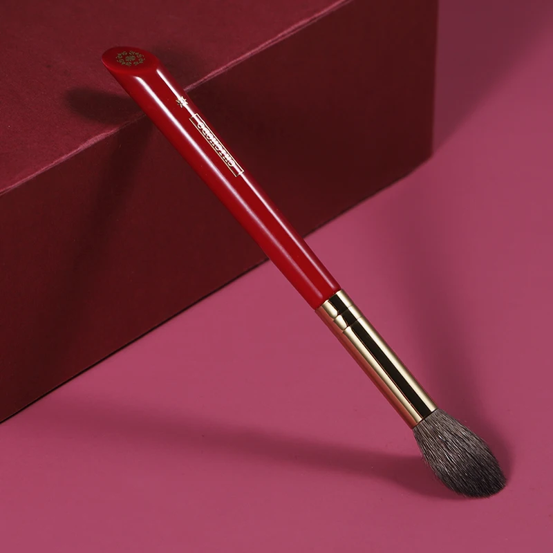 CHICHODO Makeup Brush-Luxurious Red Rose Series-High Quality Goat Hair Highlighter Brush-Cosmetic Tools-Make up Brush-Beauty Pen