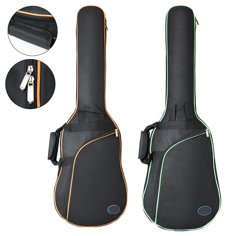 

38/39 40/41Inch Waterproof Oxford Fabric Electric Guitar Case Gig Bag Double Straps Pad Cotton Thickening Soft Cover Backpack