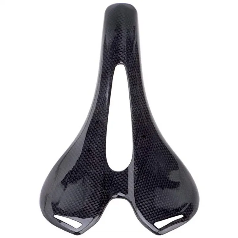 No logo 3K Full Carbon Fiber Bicycle Saddle Road MTB Bike Carbon Saddle Seat Matte / glossy Bicycle Cushion 270*143mm Bike Parts