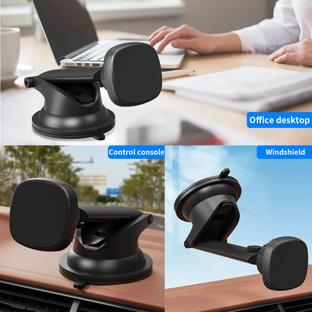 Magnetic Phone Holder  Universal Car Phone Holder Strong Magnet Car Mount for Windshield and Dashboard for iPhone Samsung