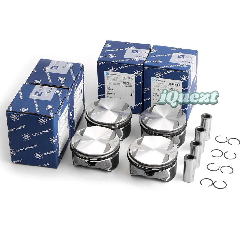 

4x Pistons Rings Set KS Φ84mm 11257562451 for BMW E60 E87 E90 118i 120i 320i 520i X3 N46B20B 2.0L Naturally Aspirated L4 1995CC