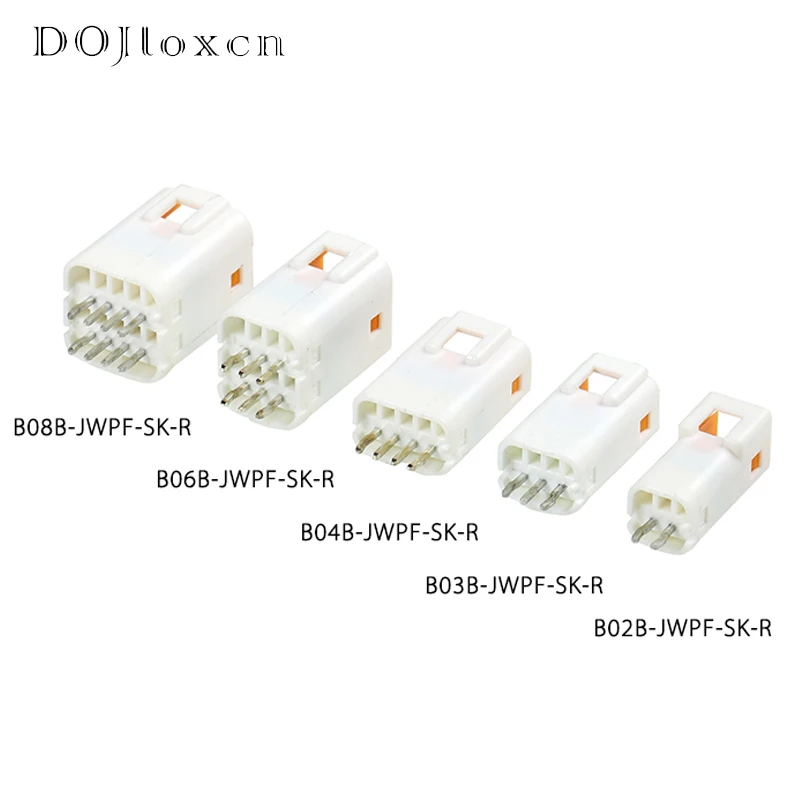 1 Set  JST Needle Seat Automobile White Connector B02B JWPF SK-R Waterproof Connector Wire Harness Plug Shell 0406