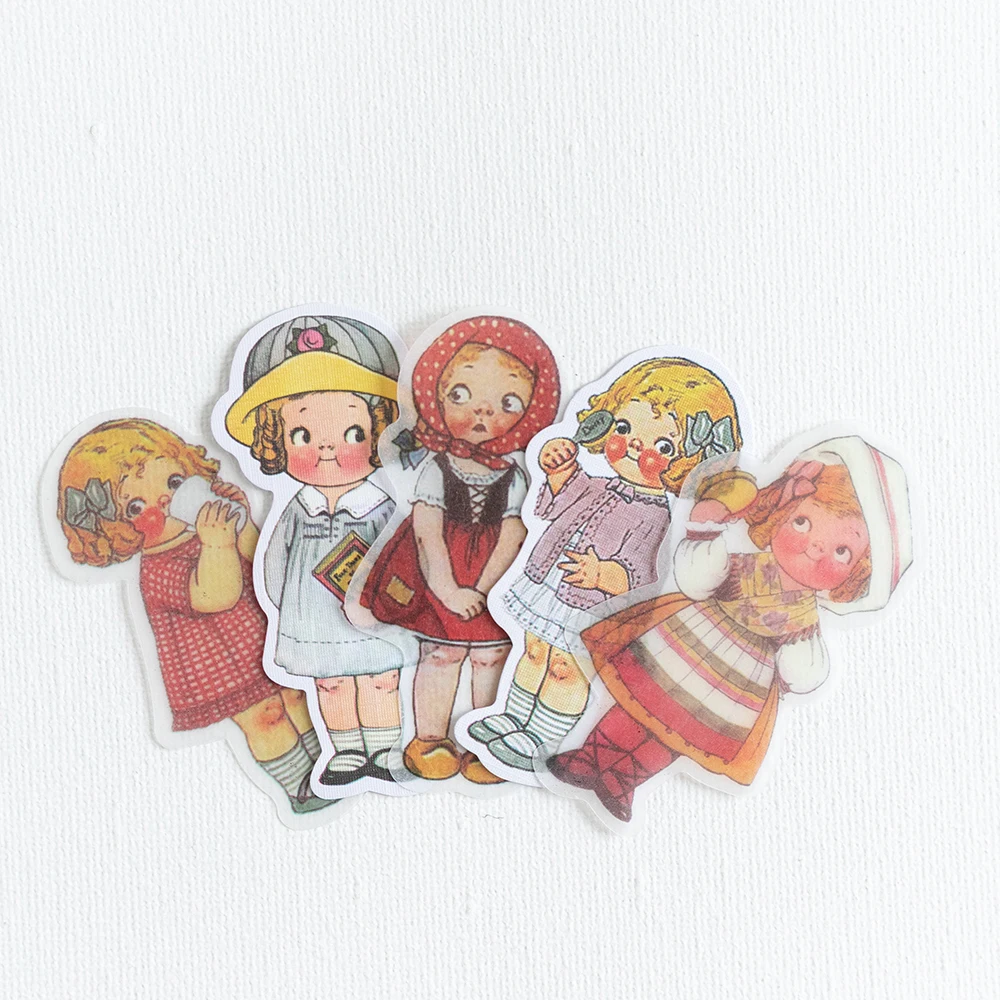 40pcs/1lot kawaii Stationery Stickers Tomato doll Diary Planner junk journal Decorative Scrapbooking DIY Craft Stickers