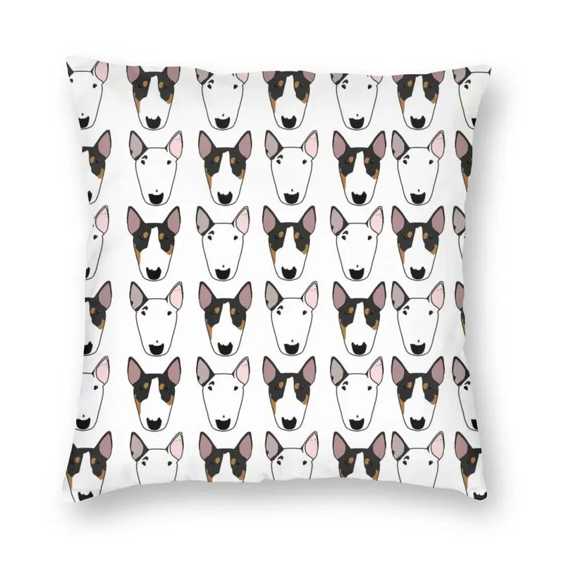 Bull Terrier Dogs Cushion Cover 3D Print Pet Lover Floor Pillow Case for Living Room Fashion Pillowcase Home Decoration