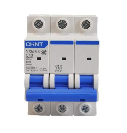 

NXB-63 3P C40 710024000000167 3P | 40A | C | 6kA NXB-63 Miniature circuit breaker