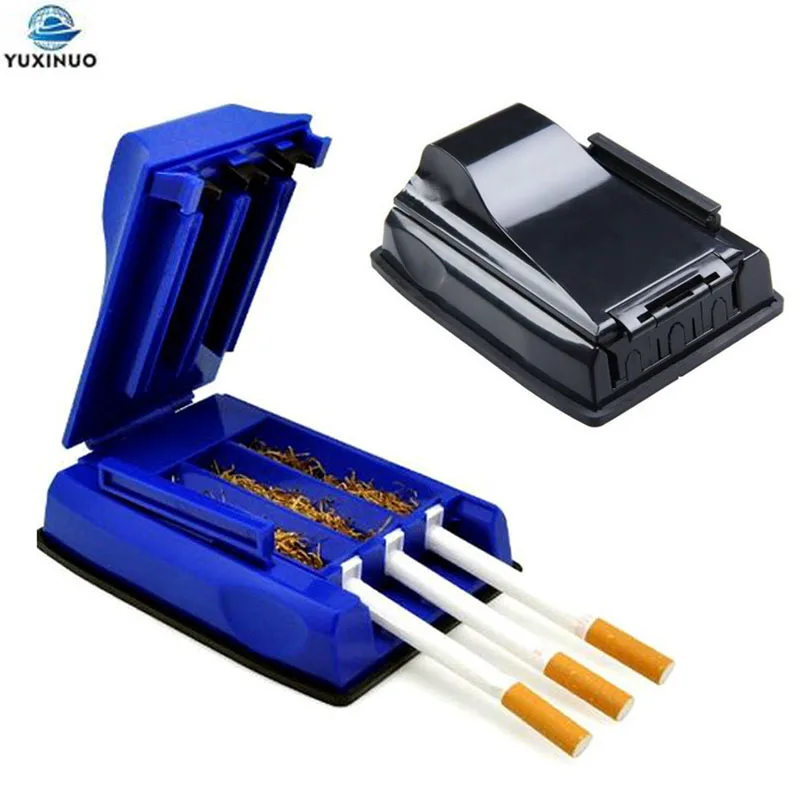 Manual Tobacco Maker Triple Cigarette Rolling Machine 3-Tube Roller Cigarette Accessories Men Smoking Accessories Gadgets