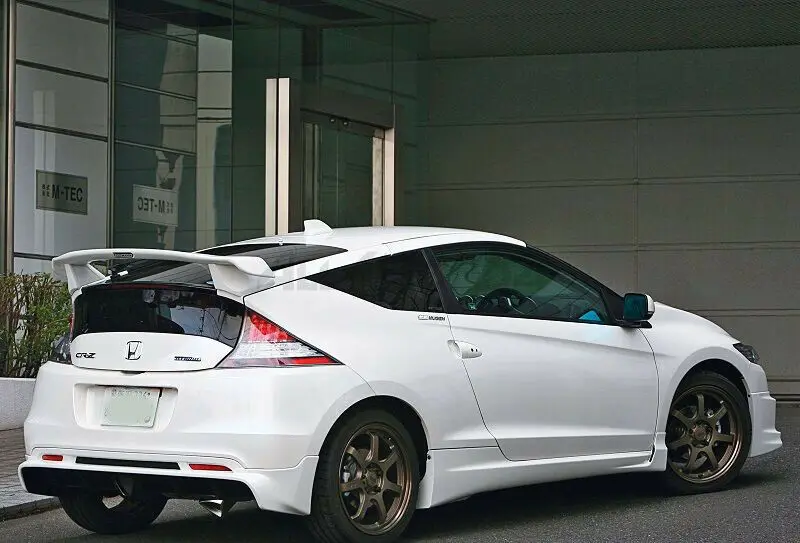 For Honda CR-Z ZF1 MU Style Carbon Fiber Rear Trunk Spoiler Wing Lip Diffuers Trim Parts BodyKits