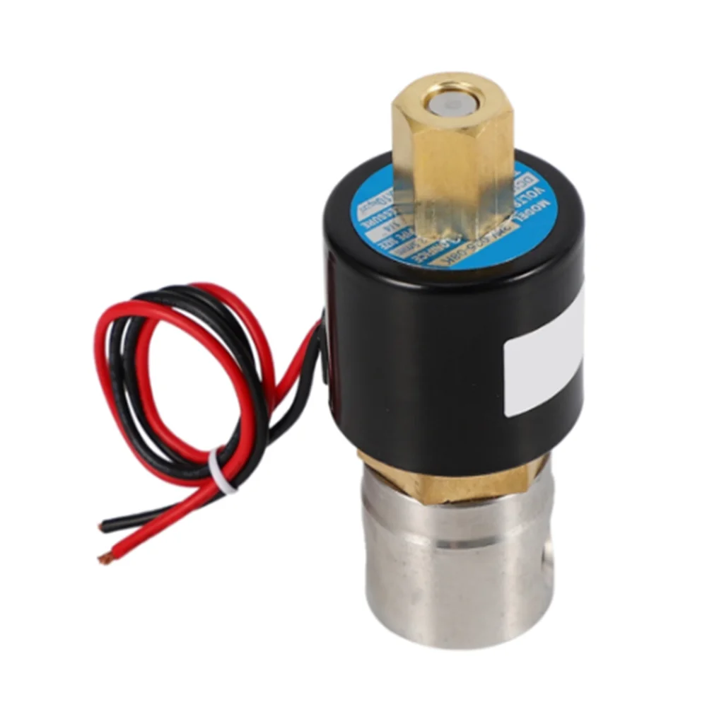 1PC 1/4 "DN08 BSP AC220V DC12V DC24V In Acciaio Inox 304 Normalmente Aperto Solenoide Elettrico Valvola N/O