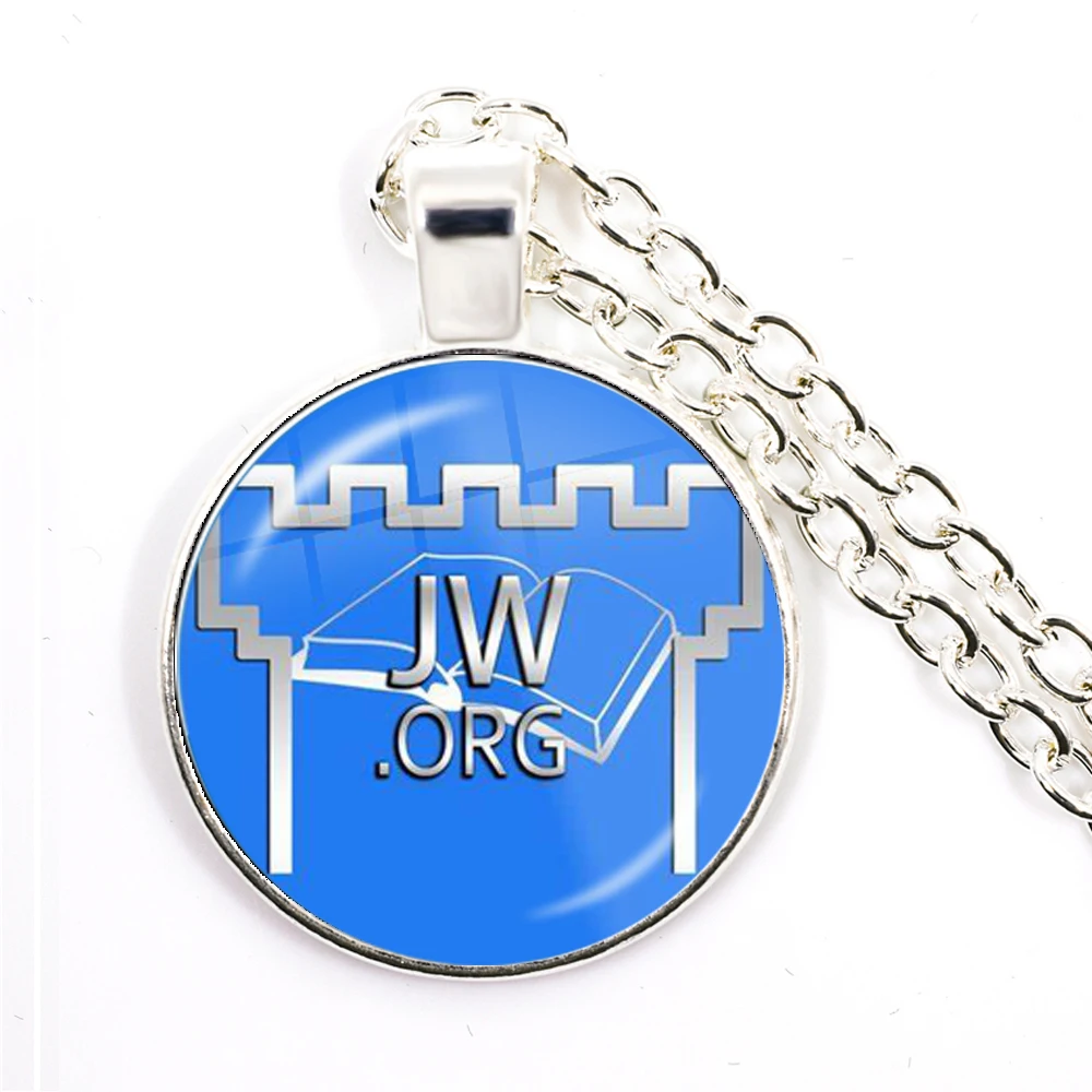 JW.org قلادة شهود يهوه صورة فنية 25 مللي متر الزجاج كابوشون قلادة للمؤمنين الكاثوليكية مجوهرات النساء الفتيات الرجال هدية
