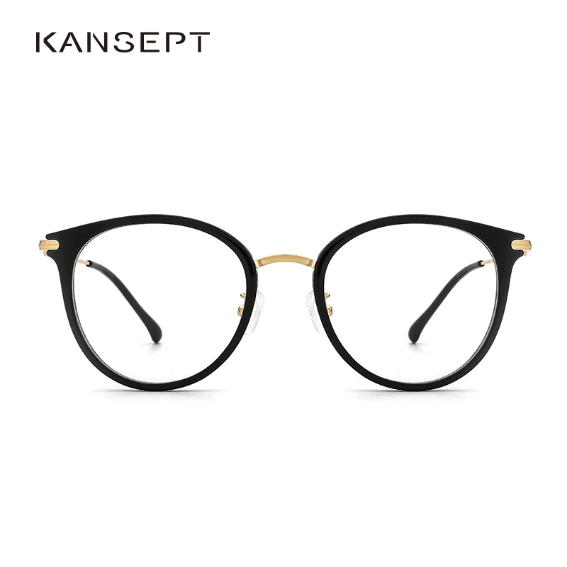 

KANSEPT Round Women’s Glasses Frames for Glases High Quality Optical Lenses With Medical Recipe Glass Mens Sunglasses Eyepieces