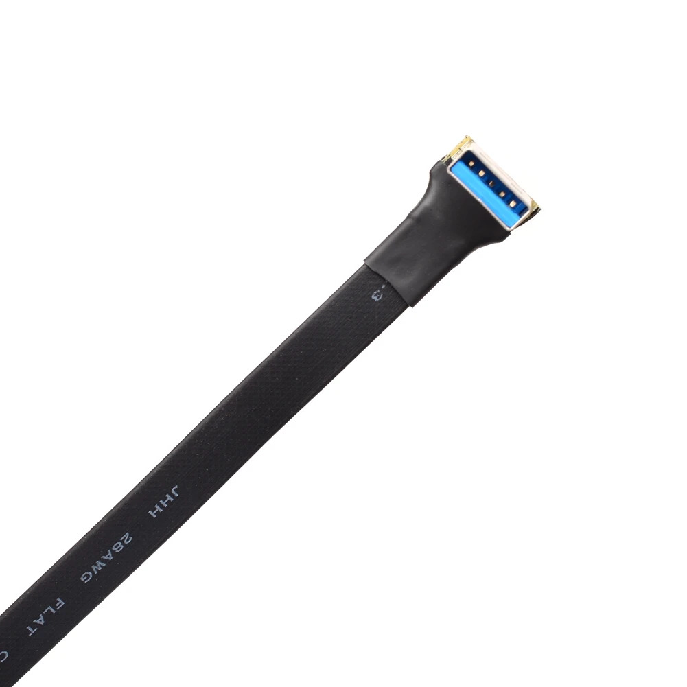 Cable de extensión USB 3,0, Cable de datos macho y hembra, extensor de ángulo doble USB3.0 para PC, TV, Cable de extensión USB