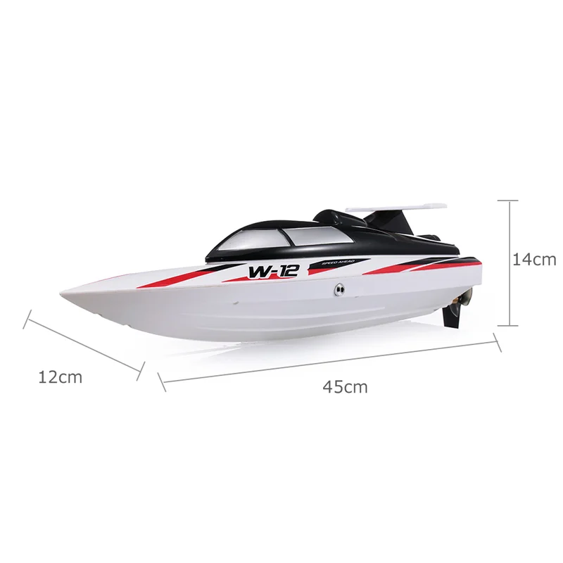Wltoys RC 스피드 보트 WL912A 낚시 보트 2.4GHz 35 Km/h 원격 제어 390 모터 보트 풀과 호수 완구 어린이 선물