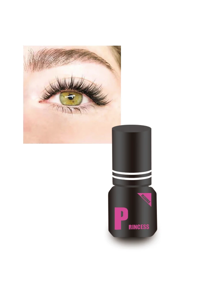 Glesum Eyelash Glue Princess 0.5s-1s Dry Oil And Water Resistant Retention time 7-9 Weeks Soft Eyelash Adhesive